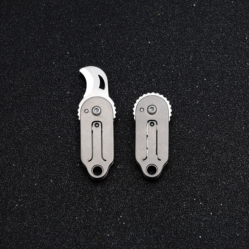 Titanium Mini Folding Claw Knife – Portable Keychain EDC Tool