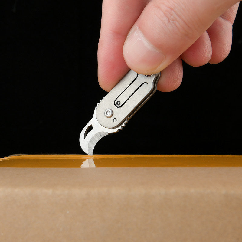 Titanium Mini Folding Claw Knife – Portable Keychain EDC Tool