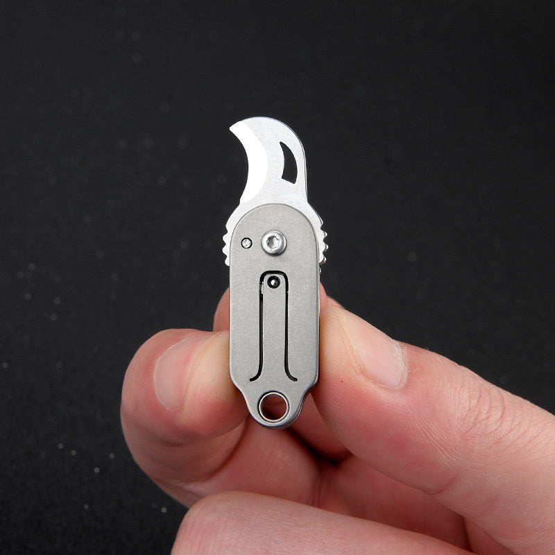 Titanium Mini Folding Claw Knife – Portable Keychain EDC Tool
