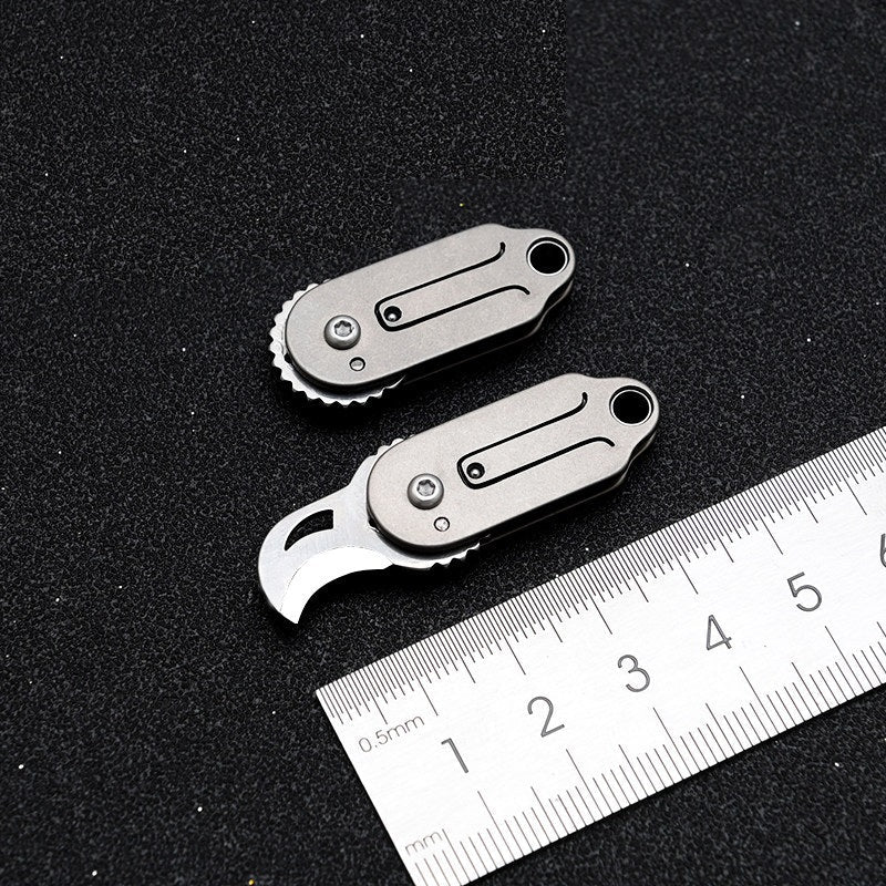 Titanium Mini Folding Claw Knife – Portable Keychain EDC Tool