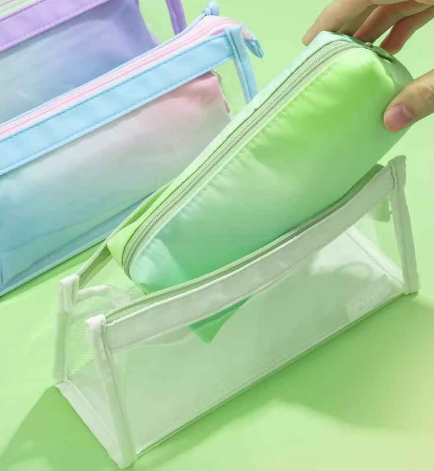 M&G Mobaggi Triangle Large Capacity Pencil Case 2-in-1 Double Bag