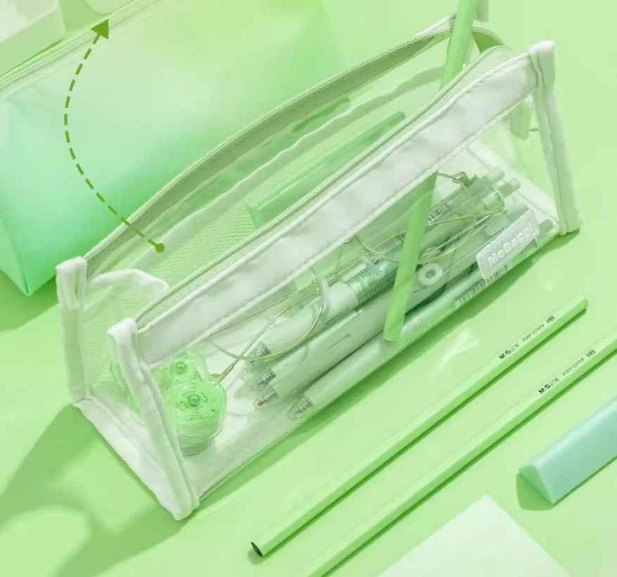 M&G Mobaggi Triangle Large Capacity Pencil Case 2-in-1 Double Bag