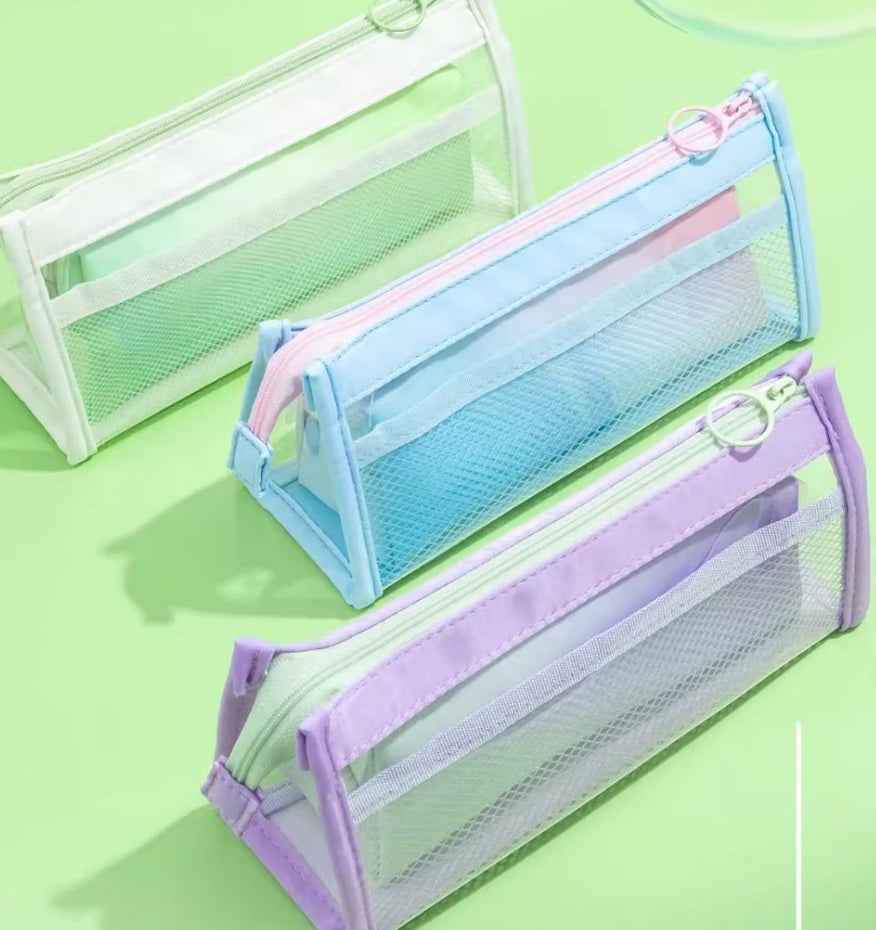 M&G Mobaggi Triangle Large Capacity Pencil Case 2-in-1 Double Bag