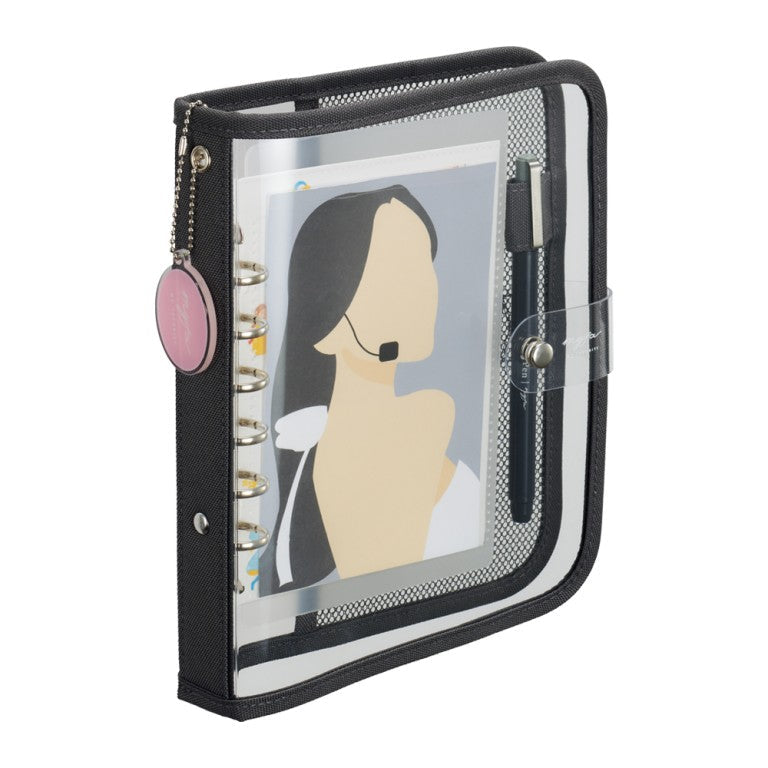 Lihit Lab myfa N3390 Clear Binder Mini 6-Hole