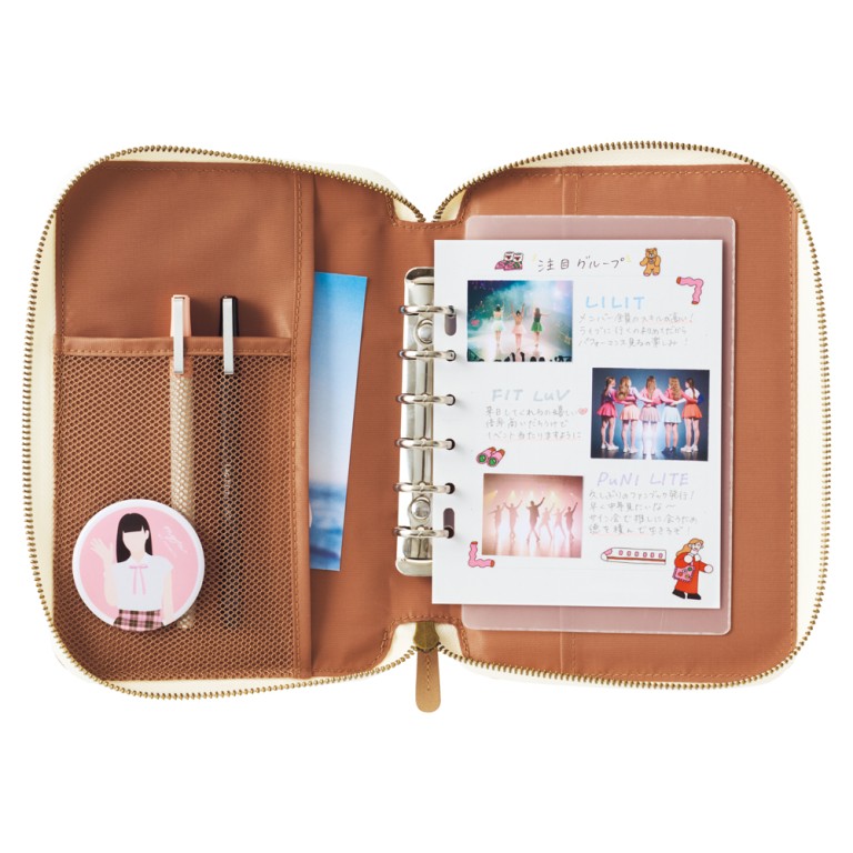 Lihit Lab myfa N-3391 Round Zip Binder Mini 6-Hole
