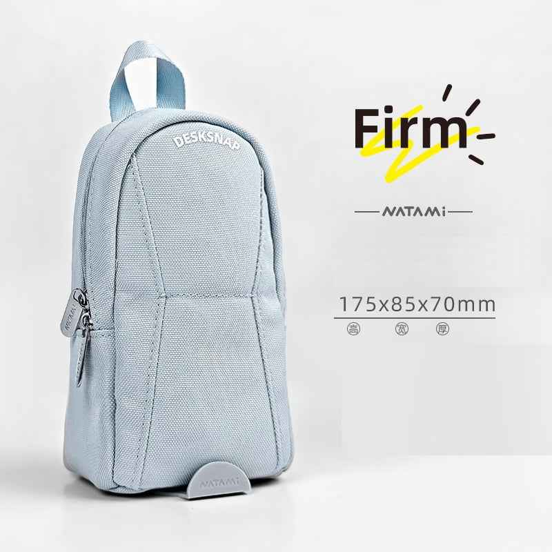 NATAMI DESKSNAP Stand-Up Suction Cup Pen Bag Pencil Case Grey