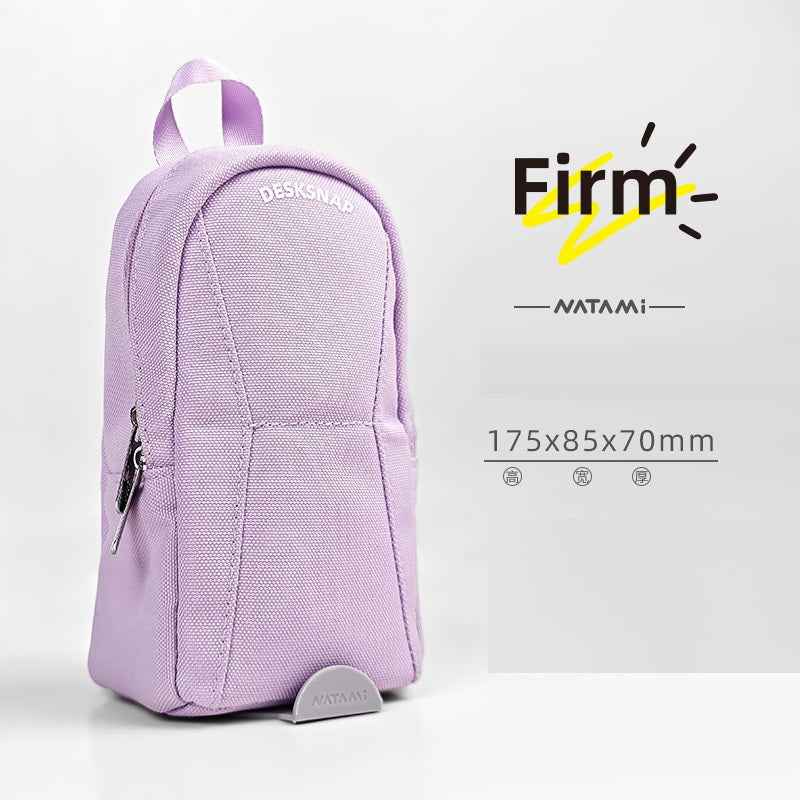 NATAMI DESKSNAP Stand-Up Suction Cup Pen Bag Pencil Case Purple