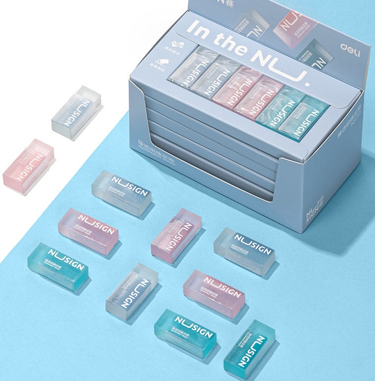 Earasers Regular DELI NS154 NUSIGN 3Pcs Rubber Transparent Erasers – TOUCHFIVE