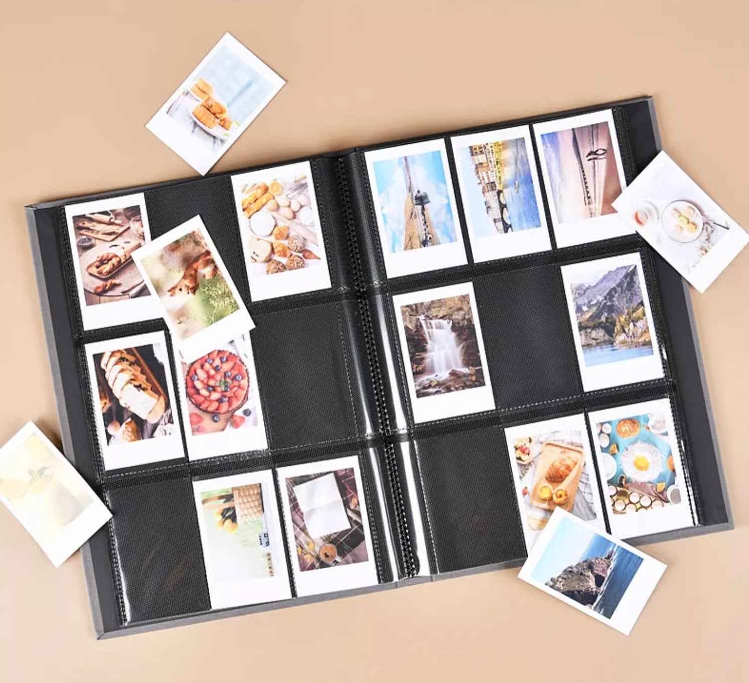 Nakabayashi Polaroid 9‑Grid Photo Album – Holds 54×86 mm 252 Photos