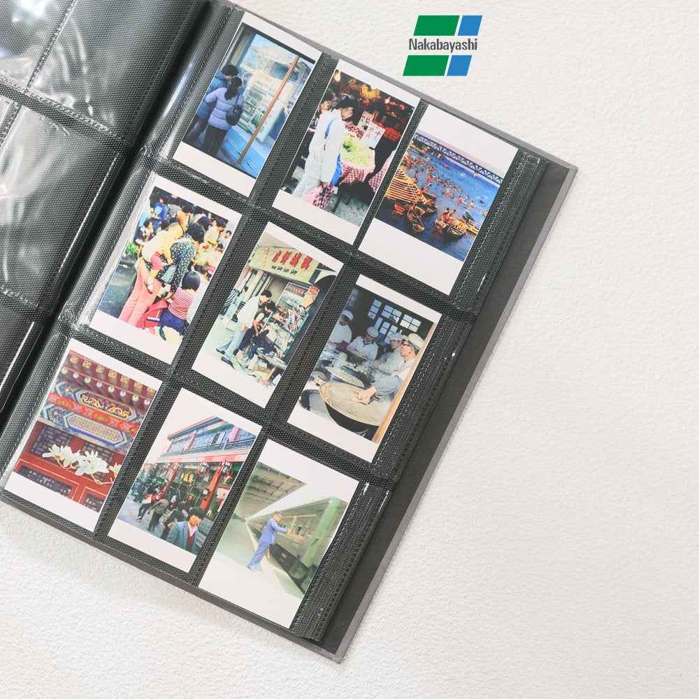 Nakabayashi Polaroid 9‑Grid Photo Album – Holds 54×86 mm 252 Photos