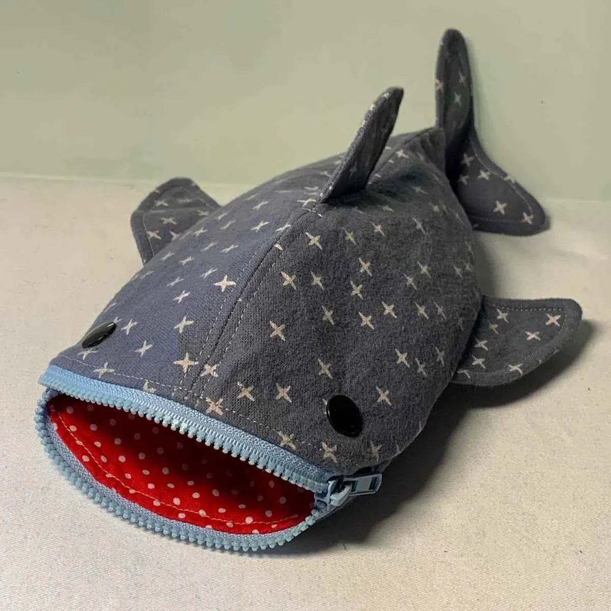 Boys Shark Stationery Pencil Case Pen Bag for School