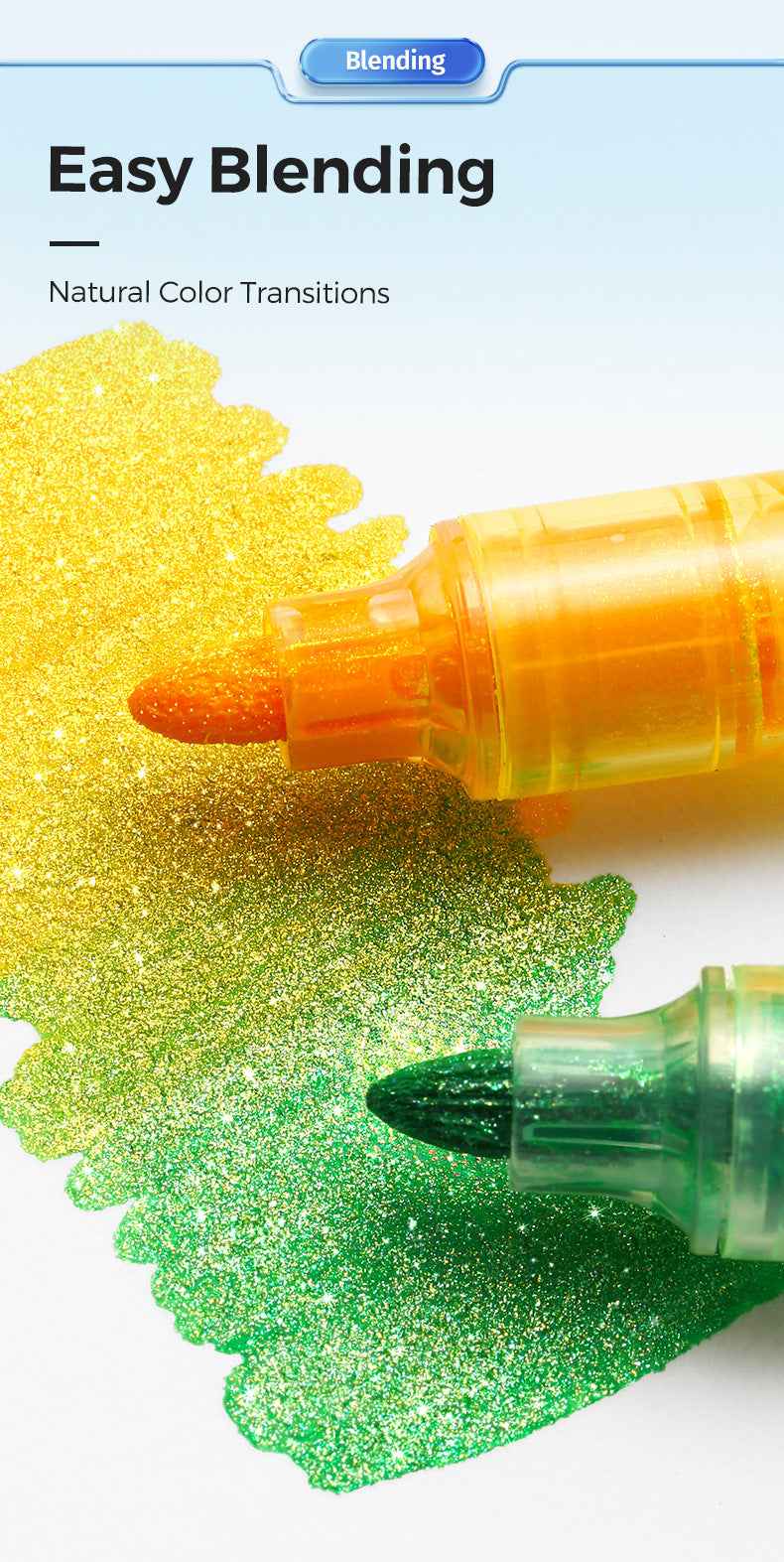 ENMY 12 Colors Outshiner Glitter Markers Pen