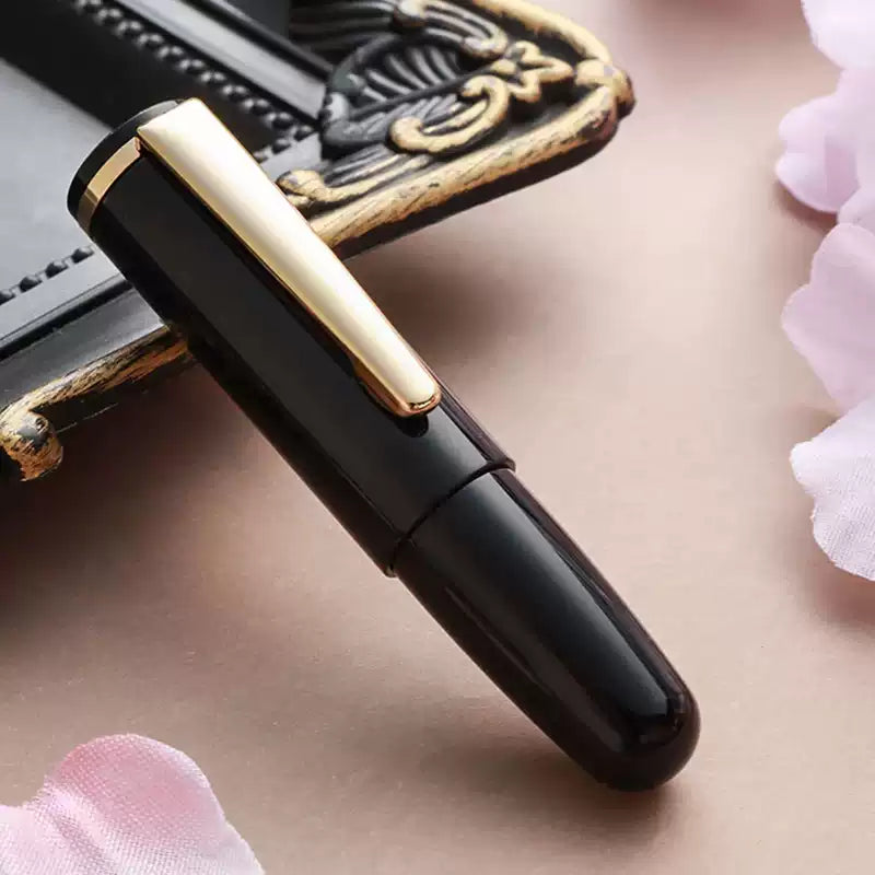 Wancher Super Mini Fountain Pen - 65mm Pocket Eyedropper Pen with Vivid Acrylic Barrel and Pipette