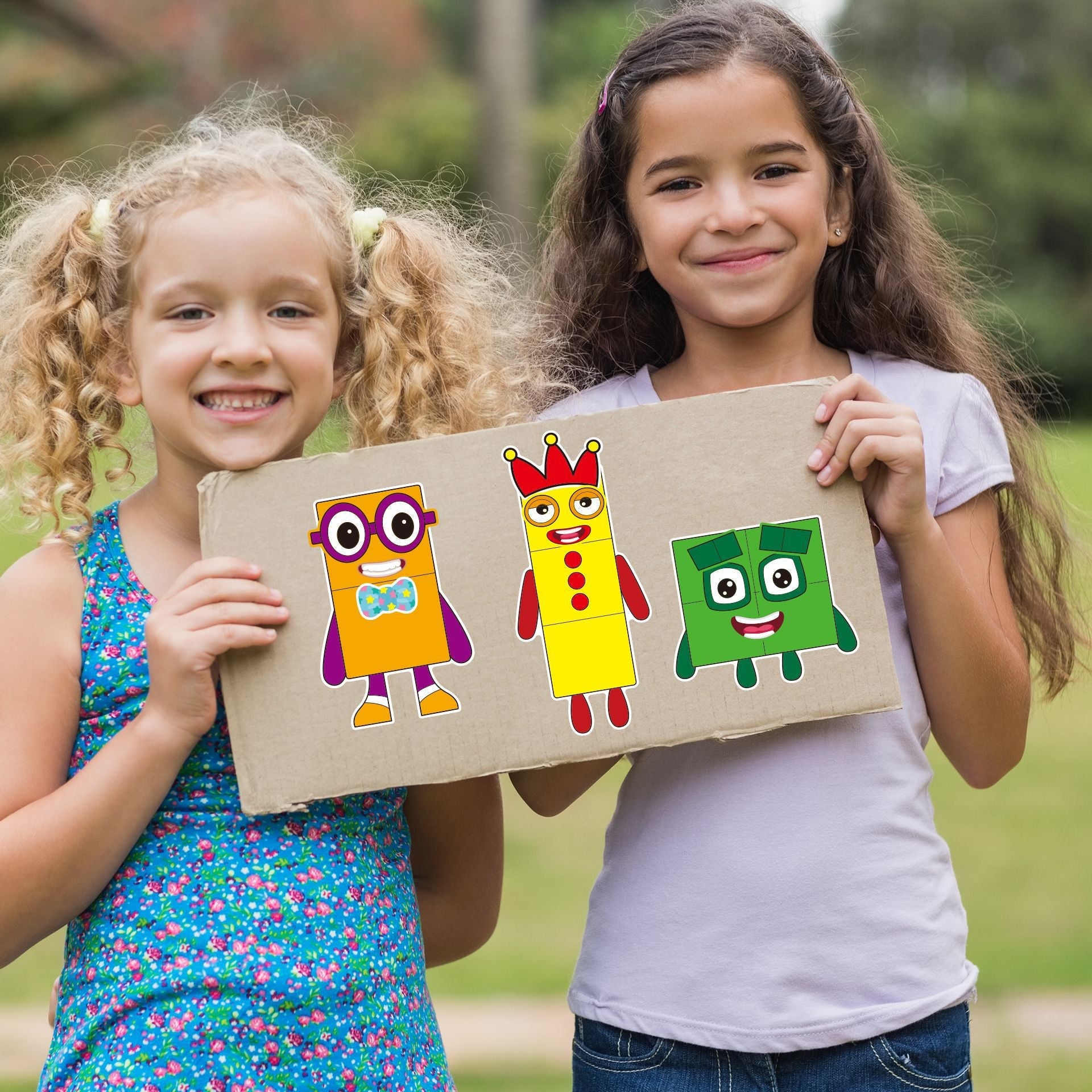 Make a Face Anime Building Block Stickers for Kids 24 Sheets