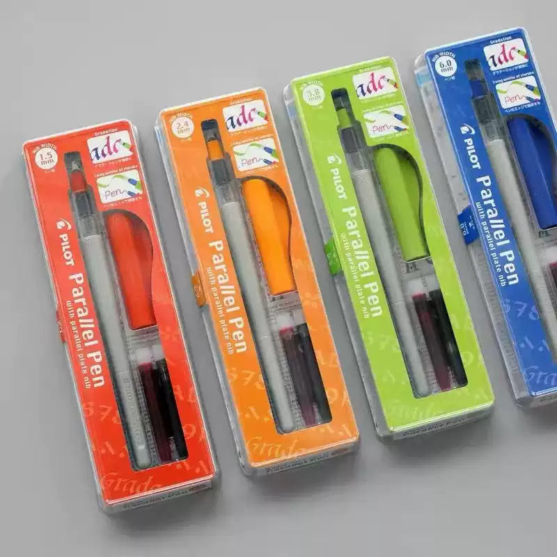 Pilot Parallel Caligraphy Pens with 6 Black Ink Cartridge