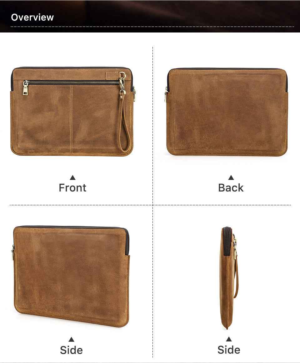 Contacts Family MacBook Pro 14 Case – Leather Laptop Sleeve