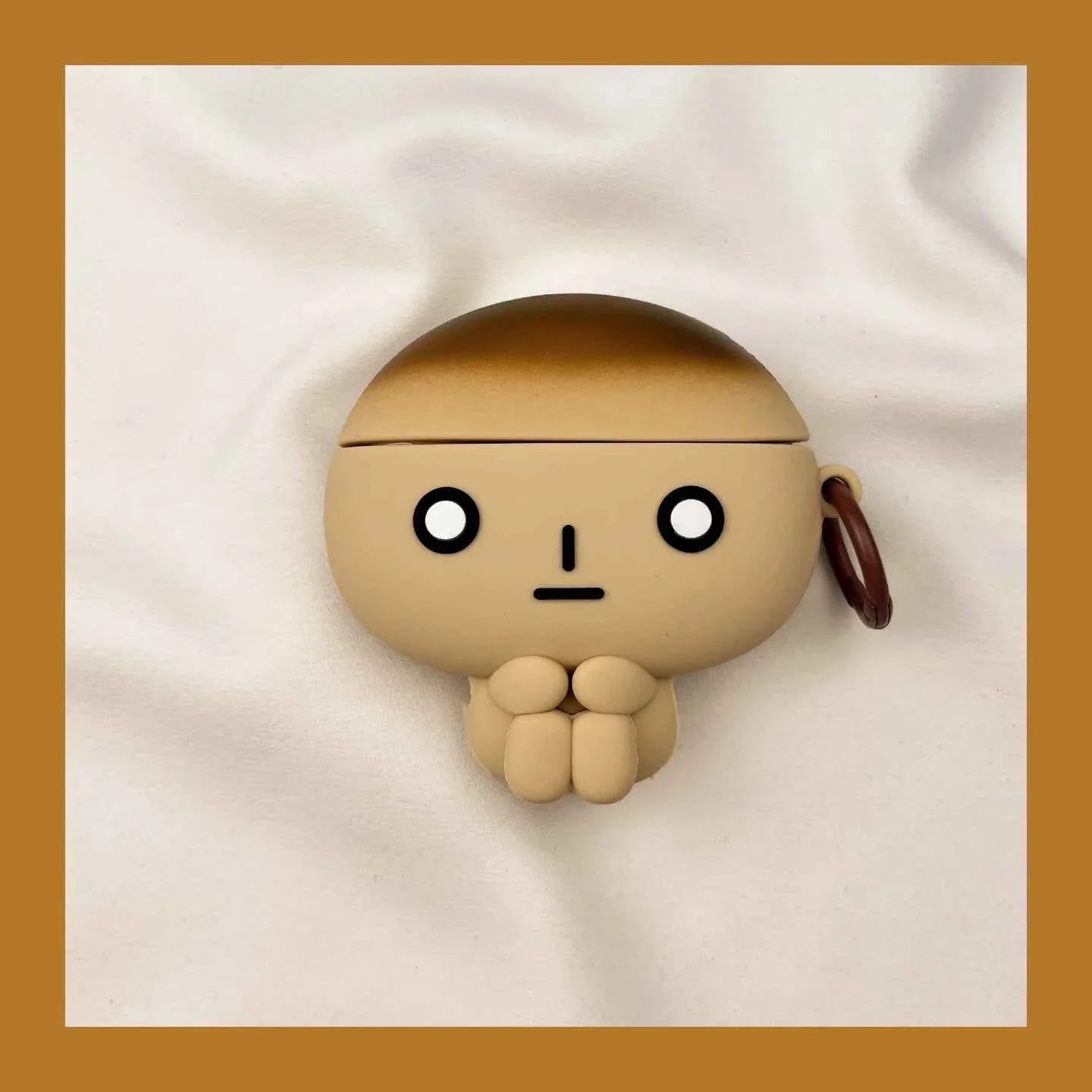 Japanese Kawaii Burnt Toast Character AirPods Case A