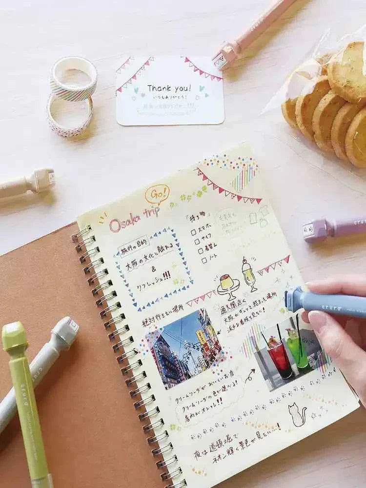 Kutsuwa Cruro Roller Stamp and Color Pen