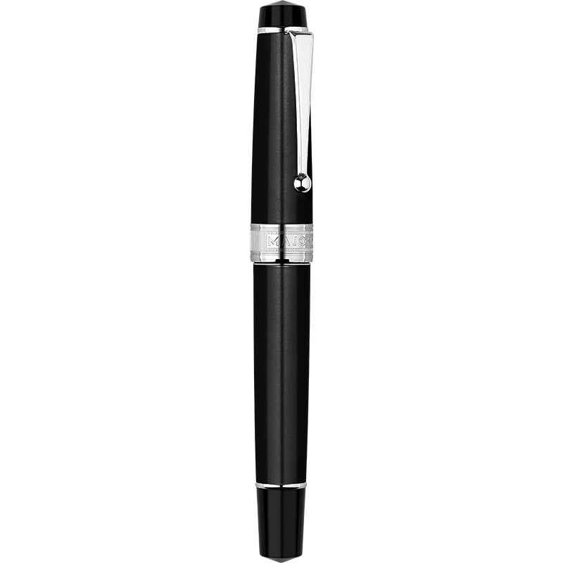 Majohn T5 Piston Fountain Pen,Large Ink Capacity Writing Set with Box Black