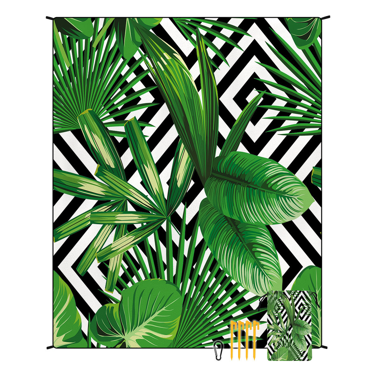Bohemian Beach Mat & Outdoor Picnic Blanket – Waterproof 220 x 180cm