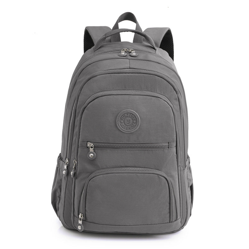 55L Lightweight Water-Resistant Backpack Outdoor Travel Bag Grey