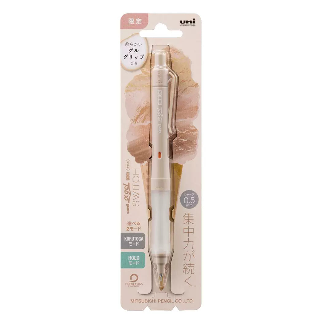 Uni Alpha Gel SWITCH Mechanical Pencil Limited Edition 0.5MM Icecream Pink
