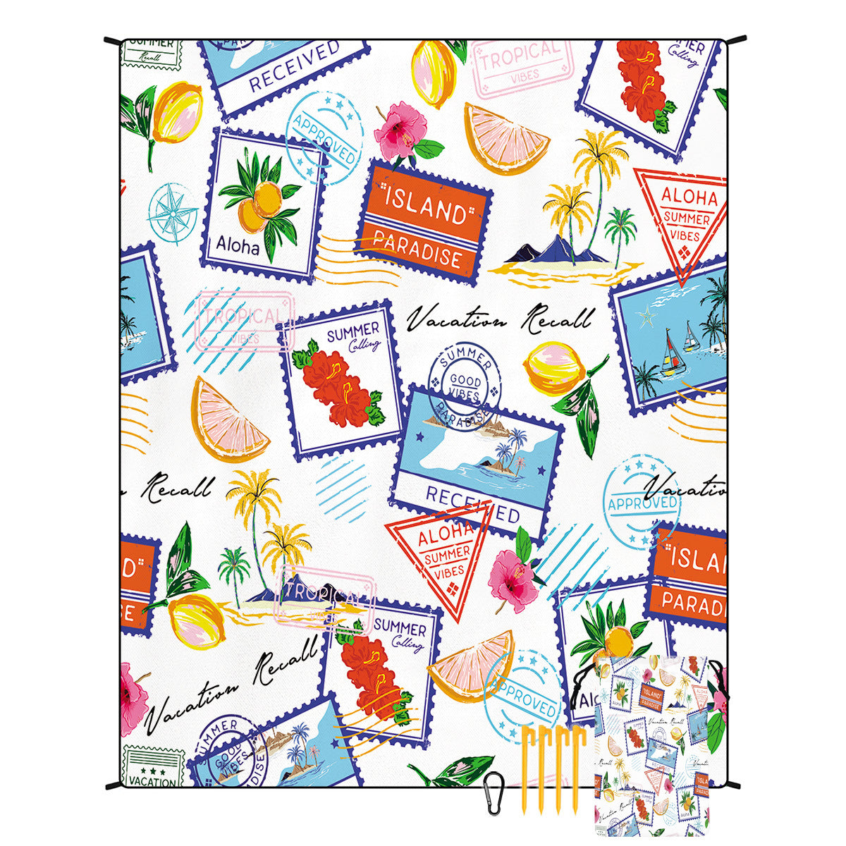 Bohemian Beach Mat & Outdoor Picnic Blanket – Waterproof 220 x 180cm