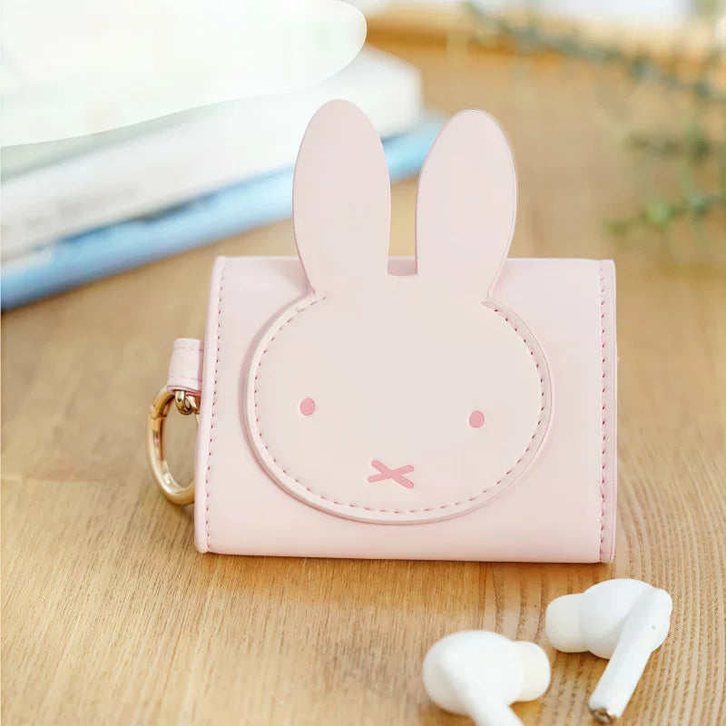 Japanese Cute Rabbit Earphone Case & Key Pouch Pink