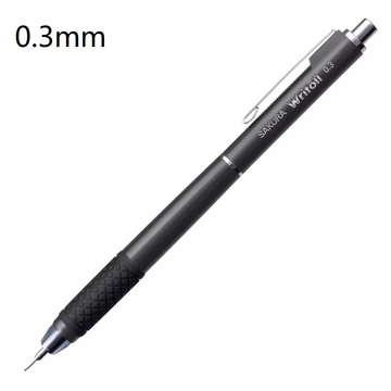 Sakura Writoll Double Knock Mechanical Pencil 0.3mm/0.5mm 0.3MM Grey