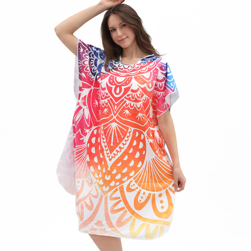 Women's Quick-Dry Wearable Beach Towel Poncho – 80 x 135cm