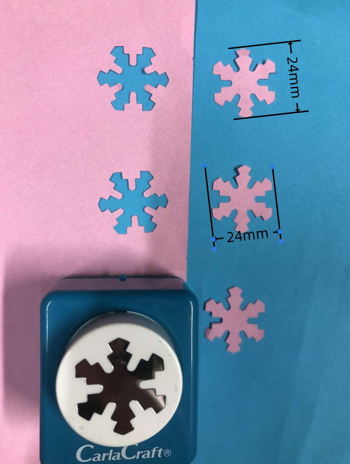 CARL Craft Mini Punch Japan Selection Snowflake 24mm