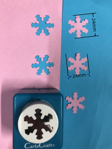 CARL Craft Mini Punch Japan Selection Snowflake 24mm