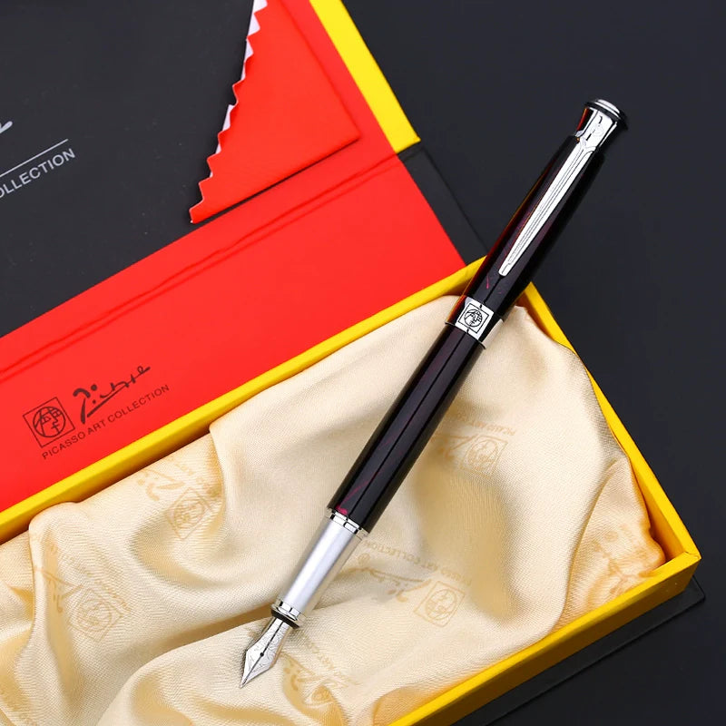 Picasso 903 Fountain Pen Fine Nib Sweden Flower King Red Marble