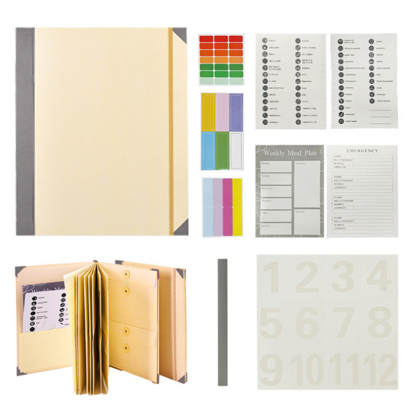 In Case Go Missing Binder Viral TikTok Folio Thin Model Khaki