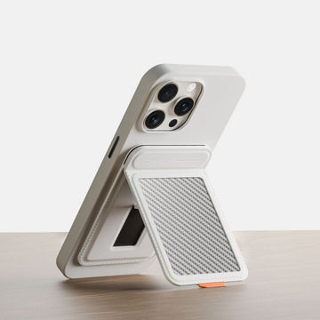MagSafe Carbon Fiber Card Holder Wallet Magnetic iPhone Stand