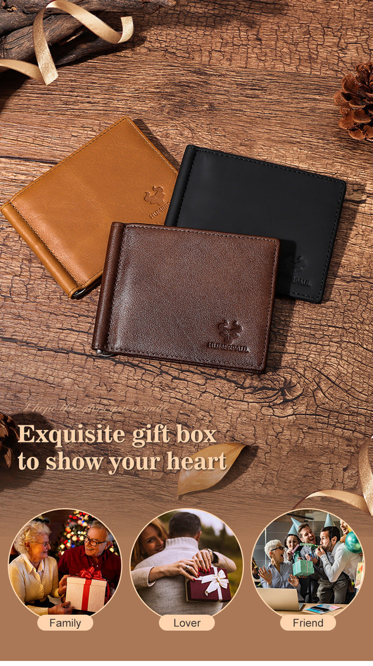 Men's Slim Genuine Leather Wallet