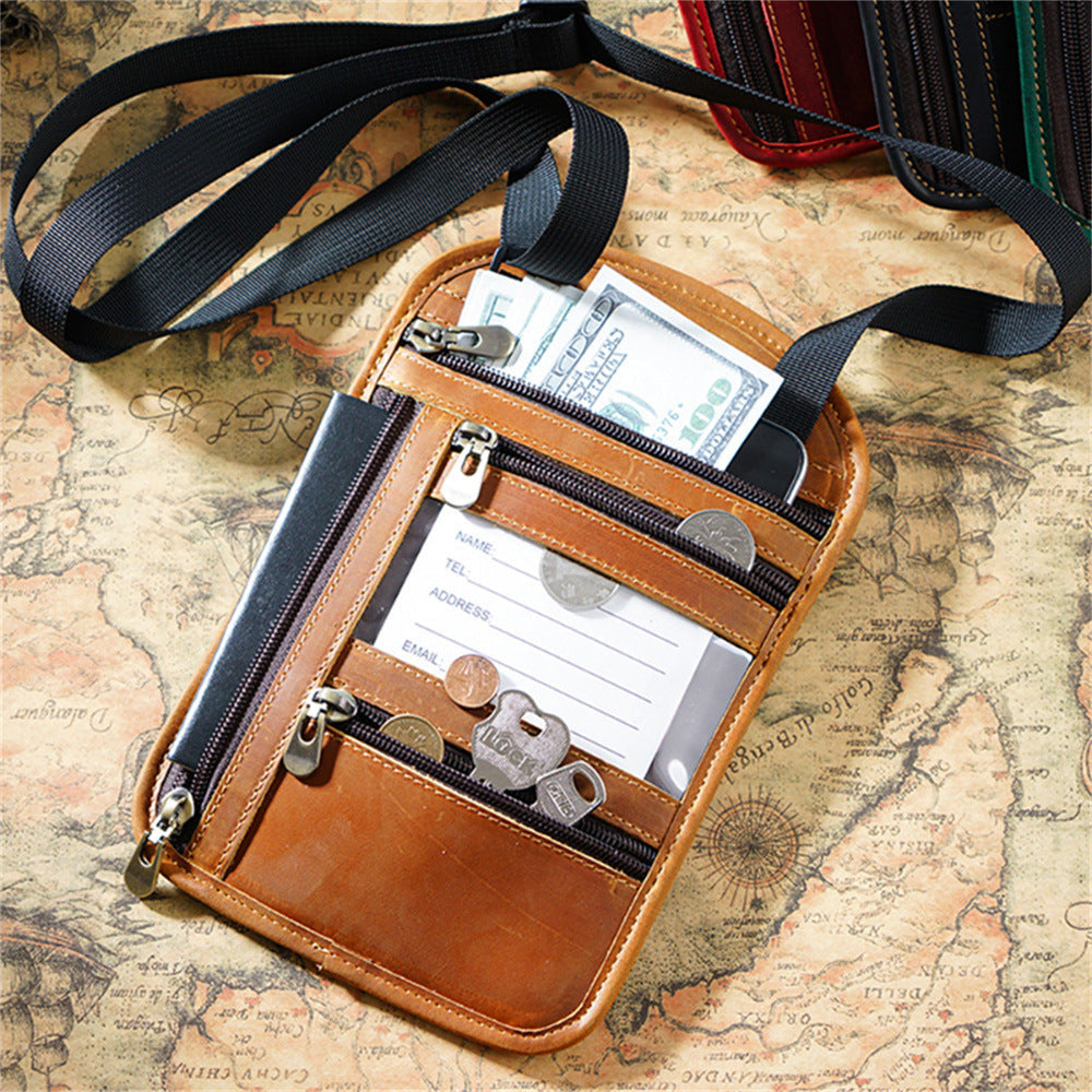 RFID Blocking Neck Passport Holder Slim Anti-Theft Neck Wallet