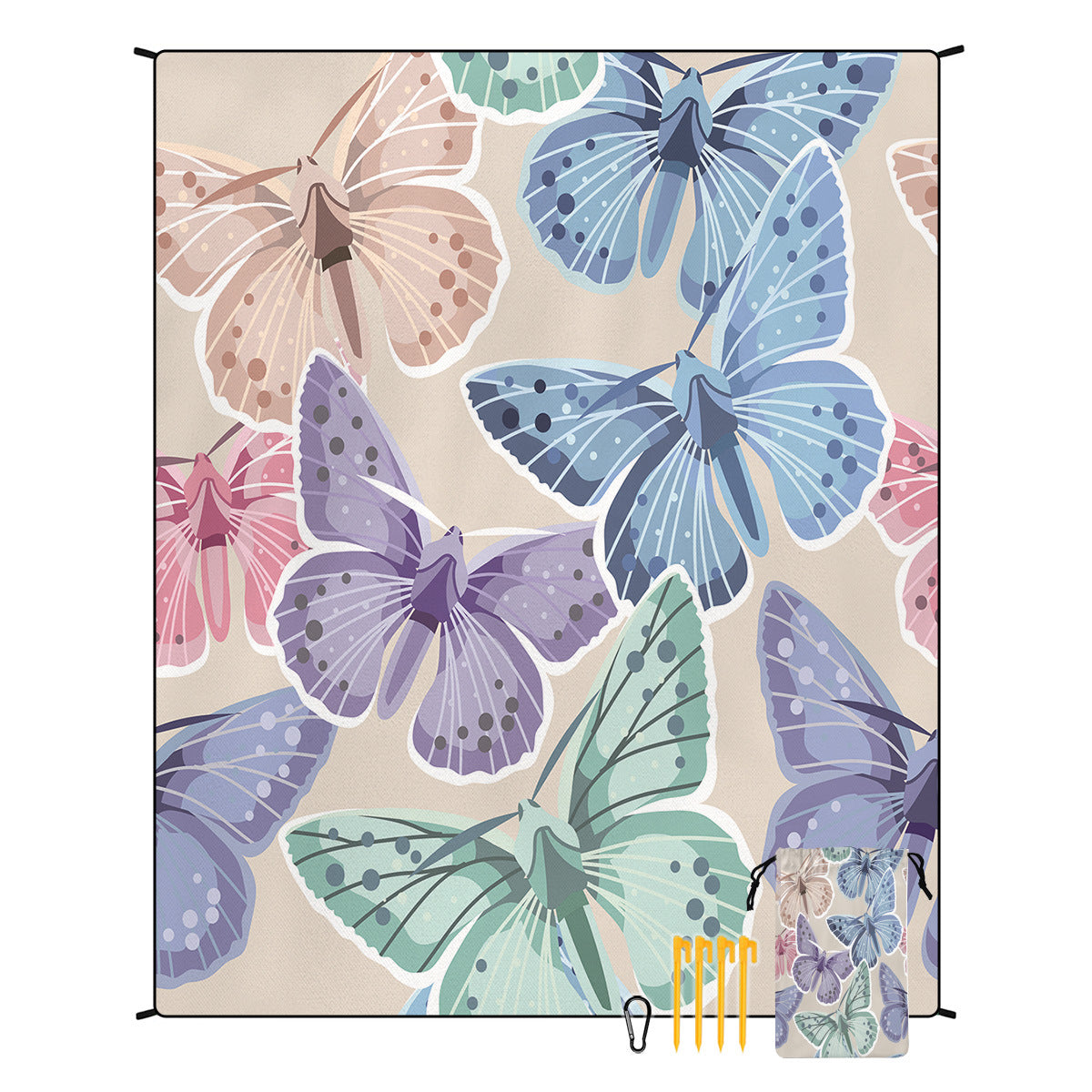 Bohemian Beach Mat & Outdoor Picnic Blanket – Waterproof 220 x 180cm