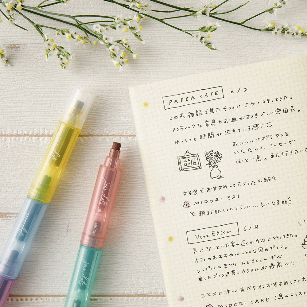 Midori DESIGNPHIL Join Dots Marker Pen 3in1