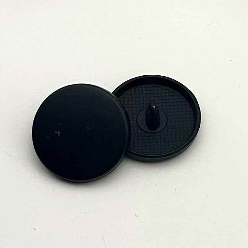 1-inch round flat metal shank buttons, mixed colors assortment, 20 pcs set