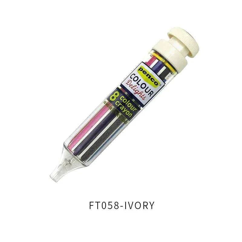 Penco 8 Colour Crayon FT-058 Ivory