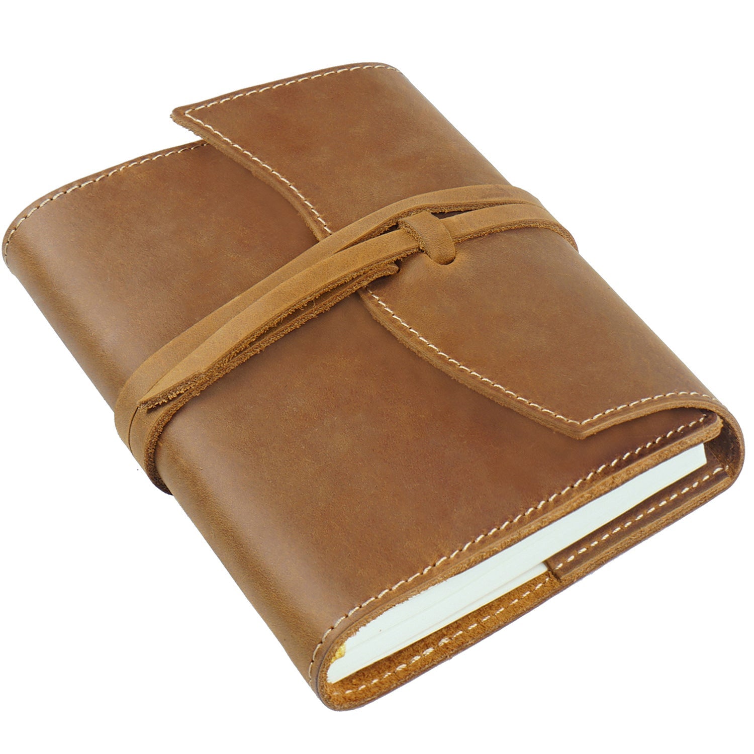 Leather Notebook Cover Vintage Refillable Journal Sleeve A5 / A6