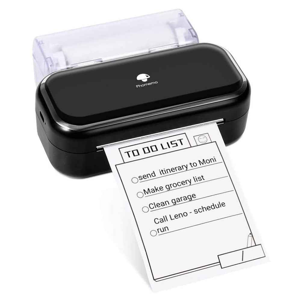 Phomemo M03 Portable Bluetooth Printer for 2-3 Inch Width Thermal Paper Black