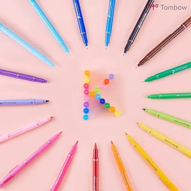 Tombow Play Color K Felt Tip Pen Set 6/12/24/36 Colors