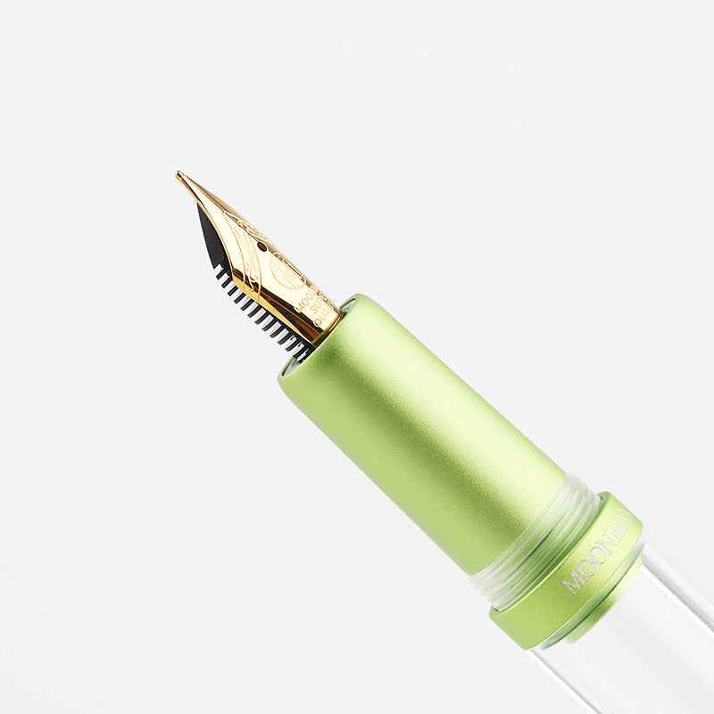MAJOHN M2 Plus Metallic Transparent Eye Dropper Filling Fountain Pen Green