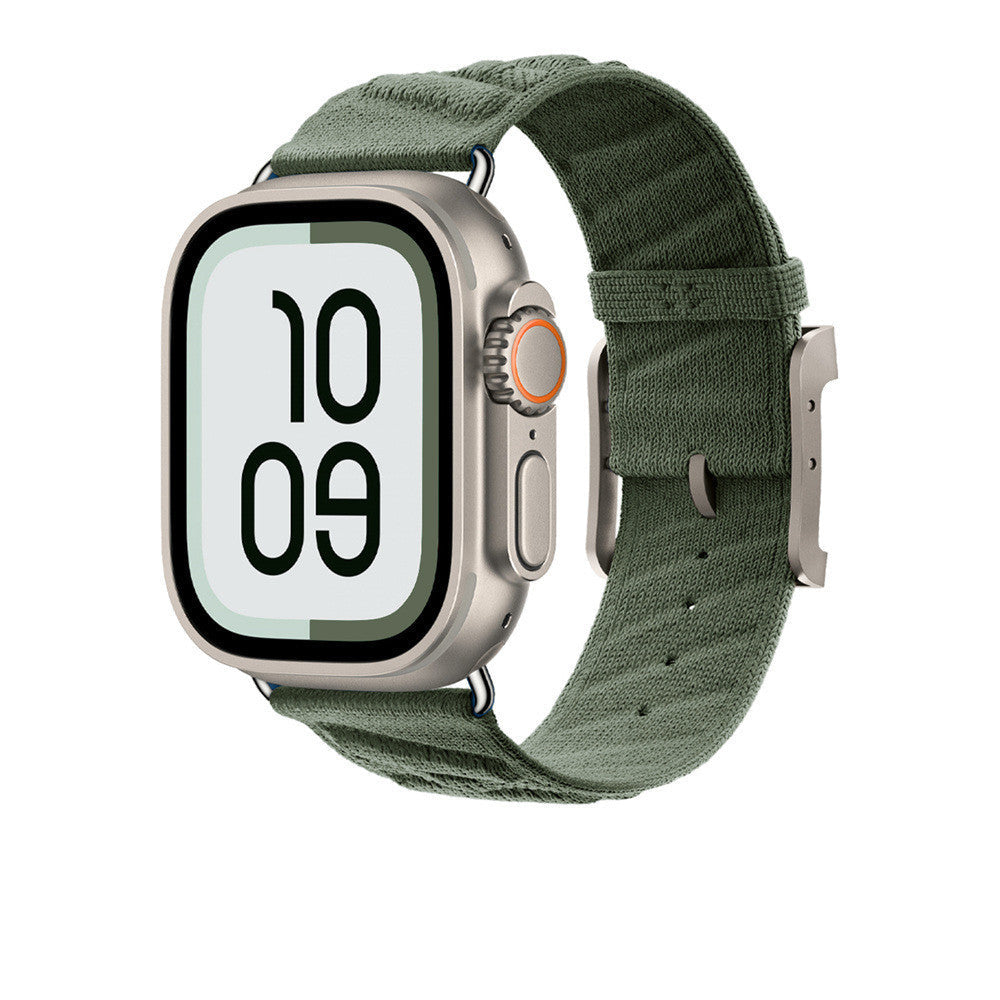 Apple Watch Nylon Braided Band with Metal Buckle