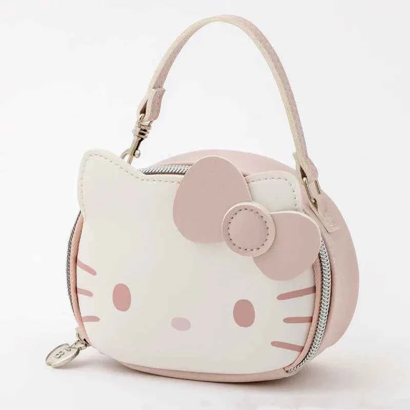 Hello Kitty PU Leather MINI Coin Purse Crossbody Pouch Pink