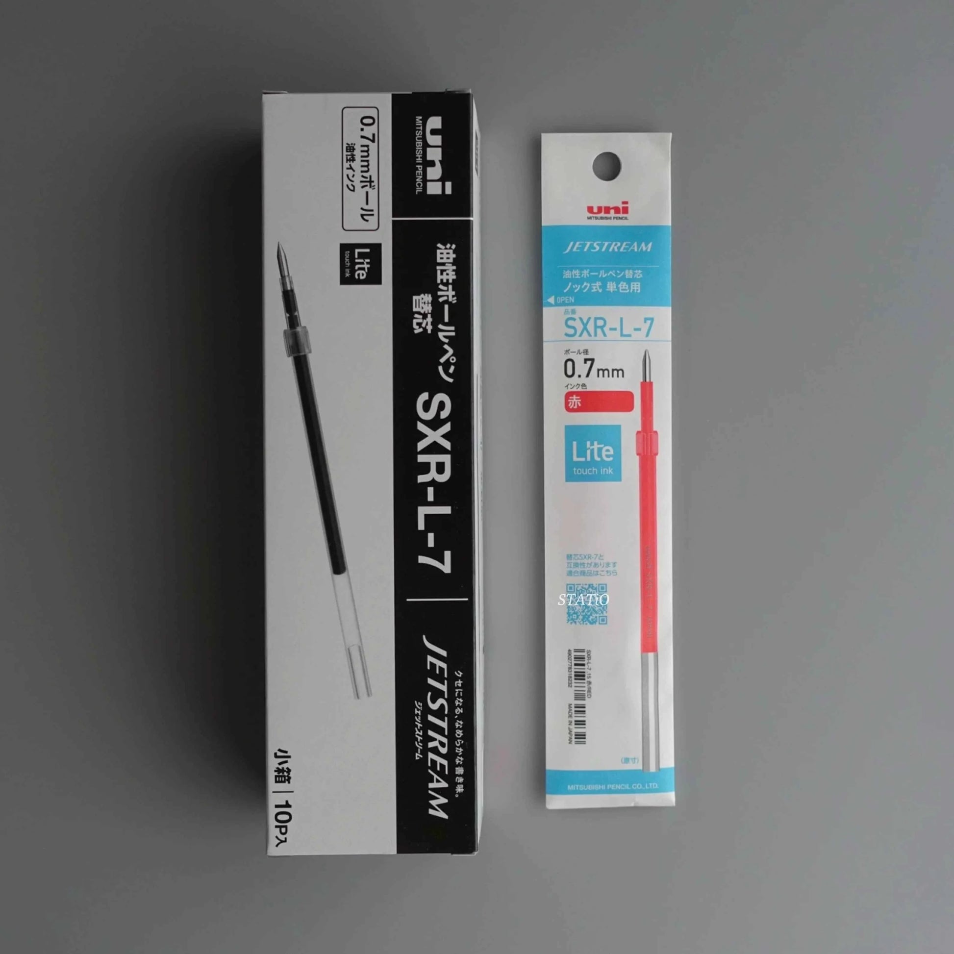 Uni Jetstream SXR-L-7 Lite Touch Ink Pen Refill 0.7mm 10 Pack Red