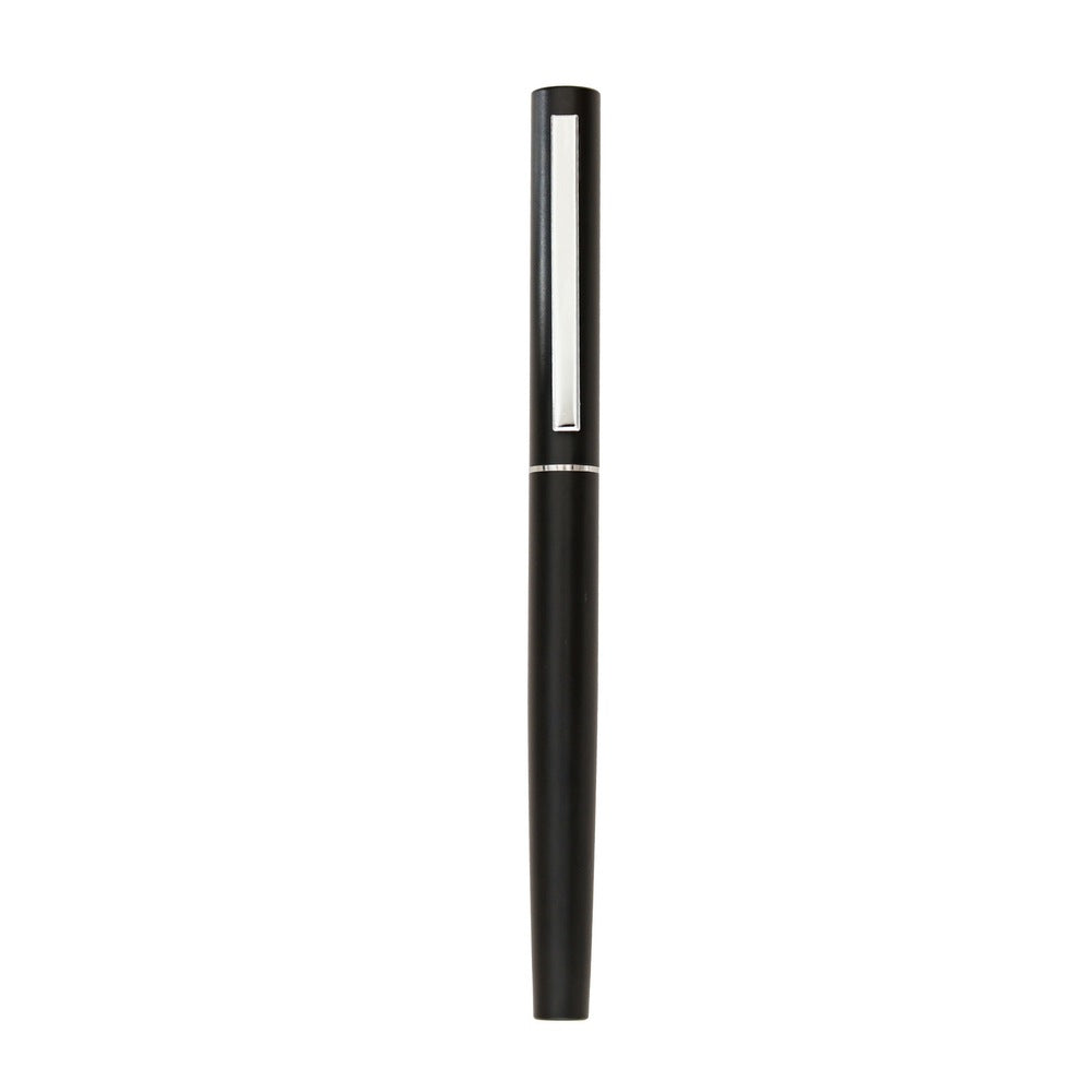 10pcs Metal Rollerball Gel Pen Fine Point 0.5mm Black Ink