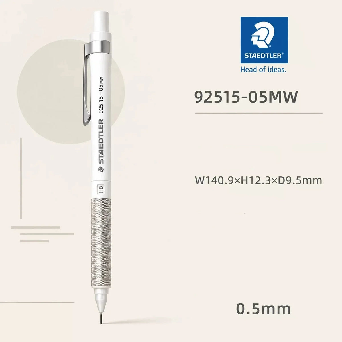 STAEDTLER 925 15 Low-Centre-of-Gravity Mechanical Pencil for Writing & Drawing